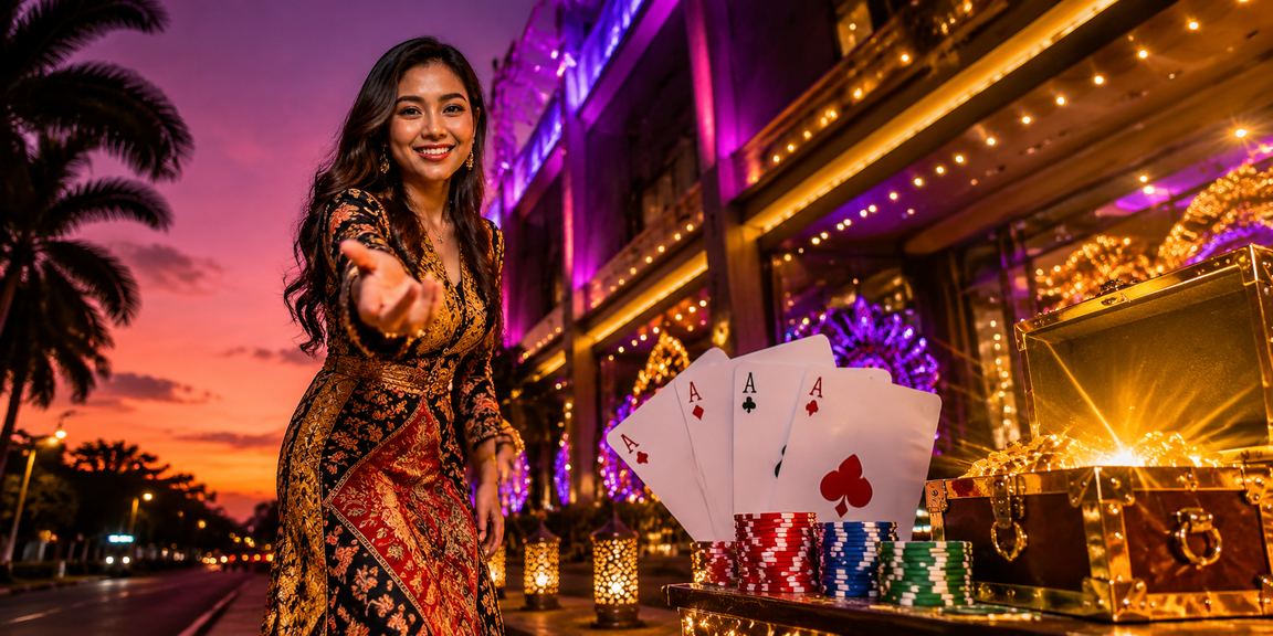 Permainan poker dan kad kasino bergaya batik Malaysia di surga11